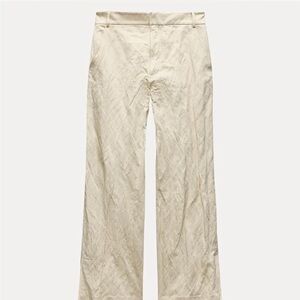 Zara Set - Cream Wide-Leg Pants & Tunic Top